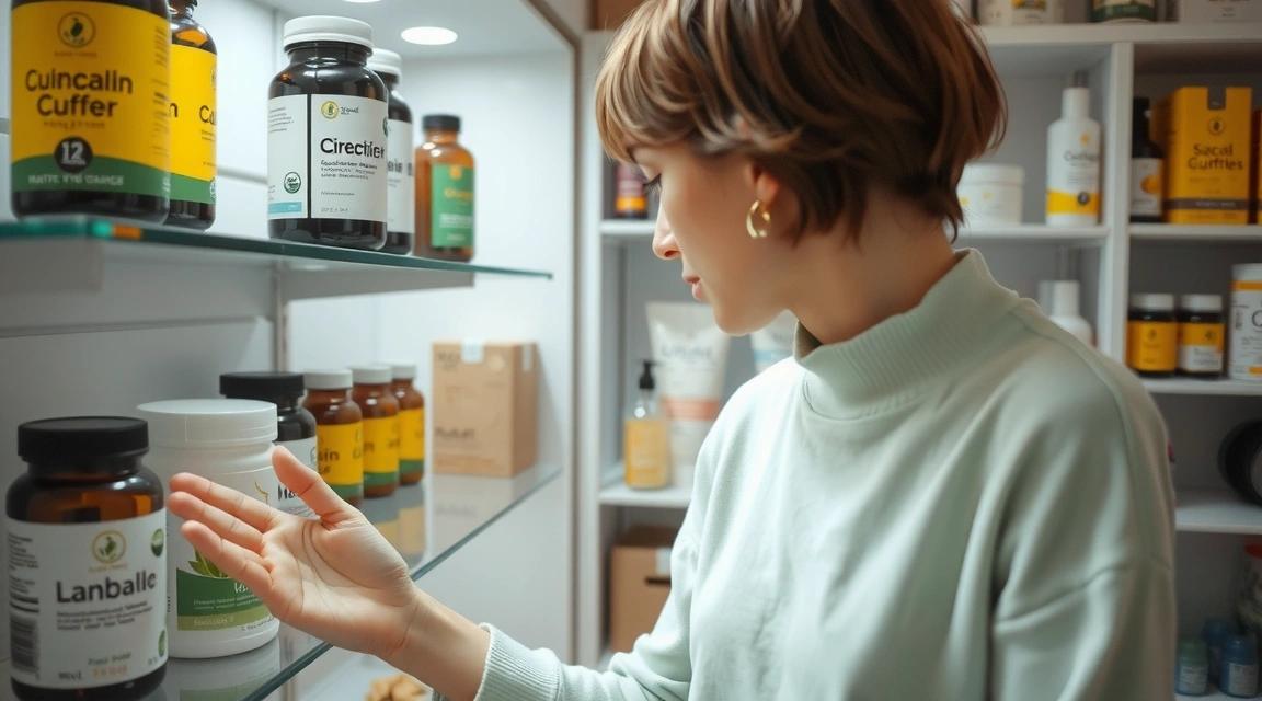 Person choosing products