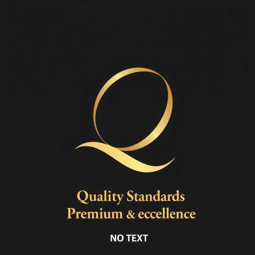 Stylized 'Q' for quality with a subtle glow