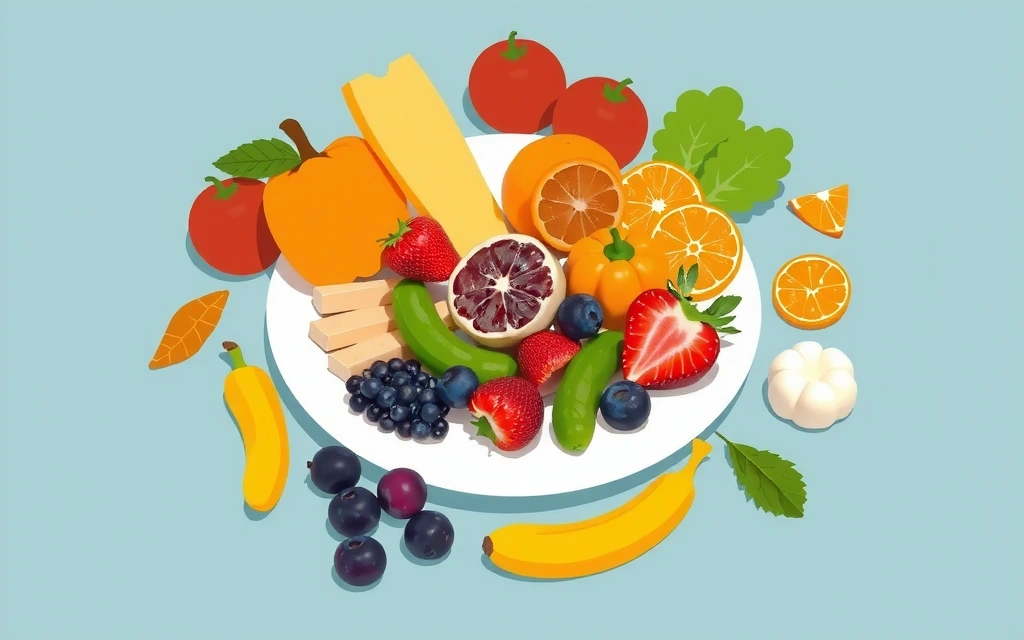 Balanced nutrition illustration